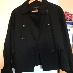 Ann Taylor Baby Doll Black Coat!